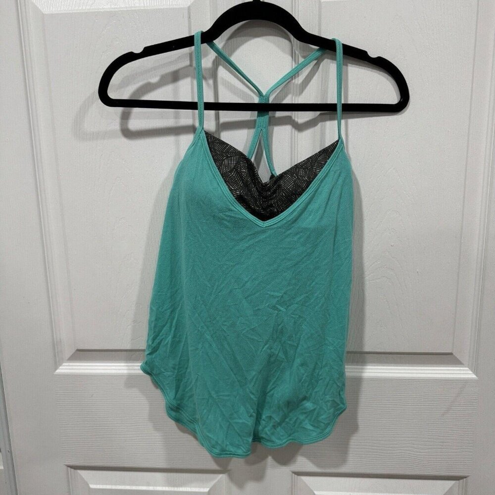 Lululemon | Roll Out Tank | Built in Bra | Bali Breeze/ Jazzy Green Size 4
